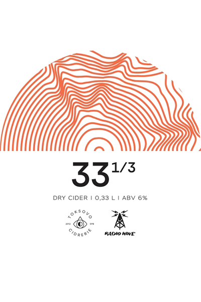 33⅓ Collab. Radio Wine (Toksovo Cidrerie / Токсовская Сидрерия) 0,33л. 6%